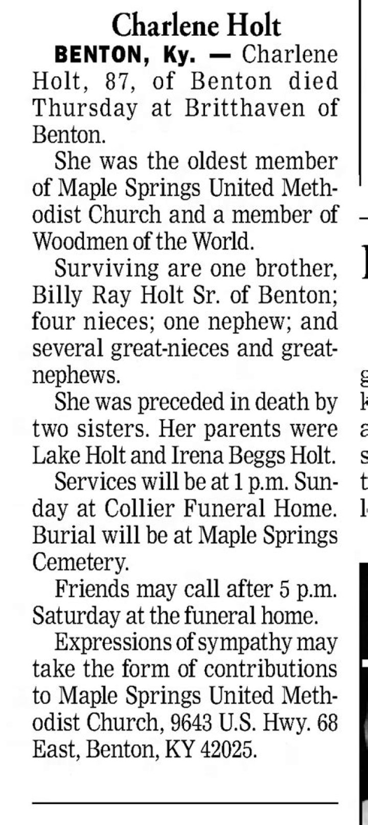 Charlene Holt Cause of Death, How did Charlene Holt Die?