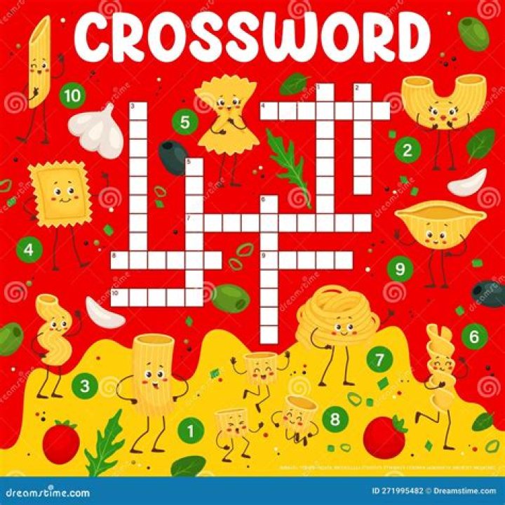 Filled pasta tubes Crossword Clue Puzzle Page
