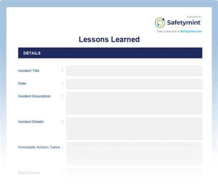 Lessons Learned And Safety Triumphs