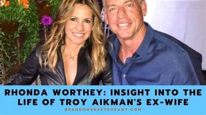 Rhonda Worthey Troy Aikmans Ex-wife, Age, Height, & Biography ·