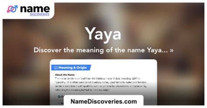 Small Laude Yaya Name