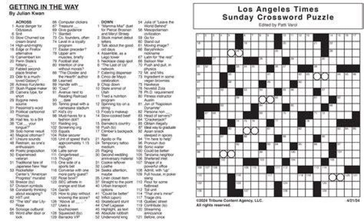 Some alfresco dates Crossword Clue LA Times