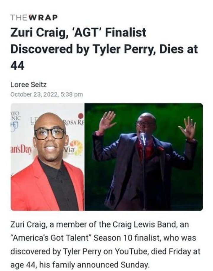 The Tragic Death Of America's Got Talent Zuri Craig
