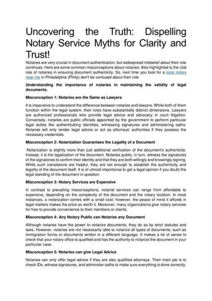 Uncovering The Truth And Dispelling The Myths