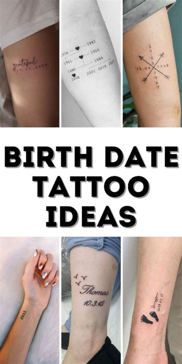 Unveil The Timeless Beauty Of Birth Date Tattoos
