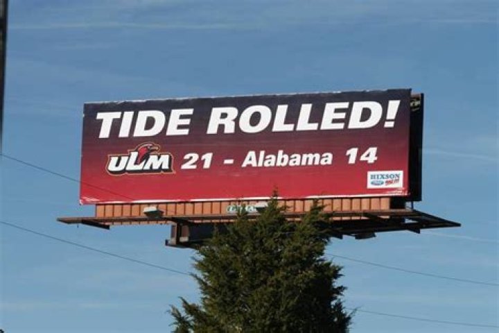 When ULM stunned Nick Saban and Alabama in 2007: Dude, we need a billboard