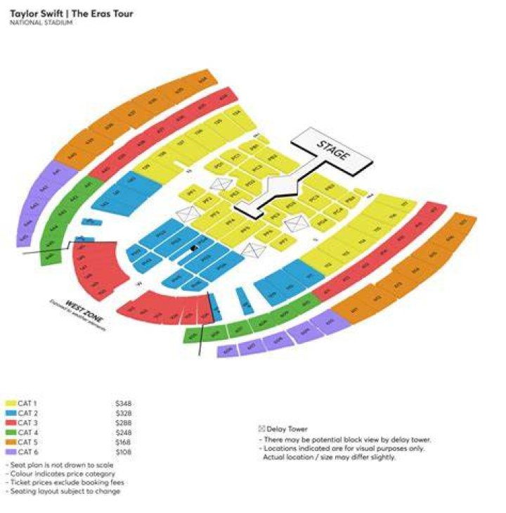 Your Guide To Taylor Swift's Seating Chart